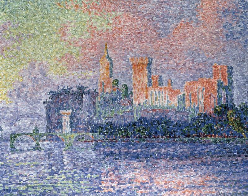 evening avignon, Paul Signac